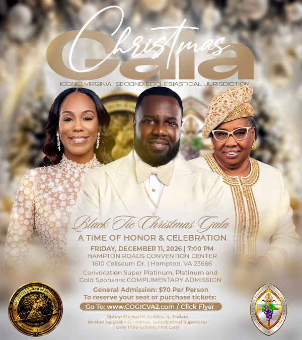 Iconic Virginia Second Ecclesiastical Jurisdiction Christmas Gala flyer