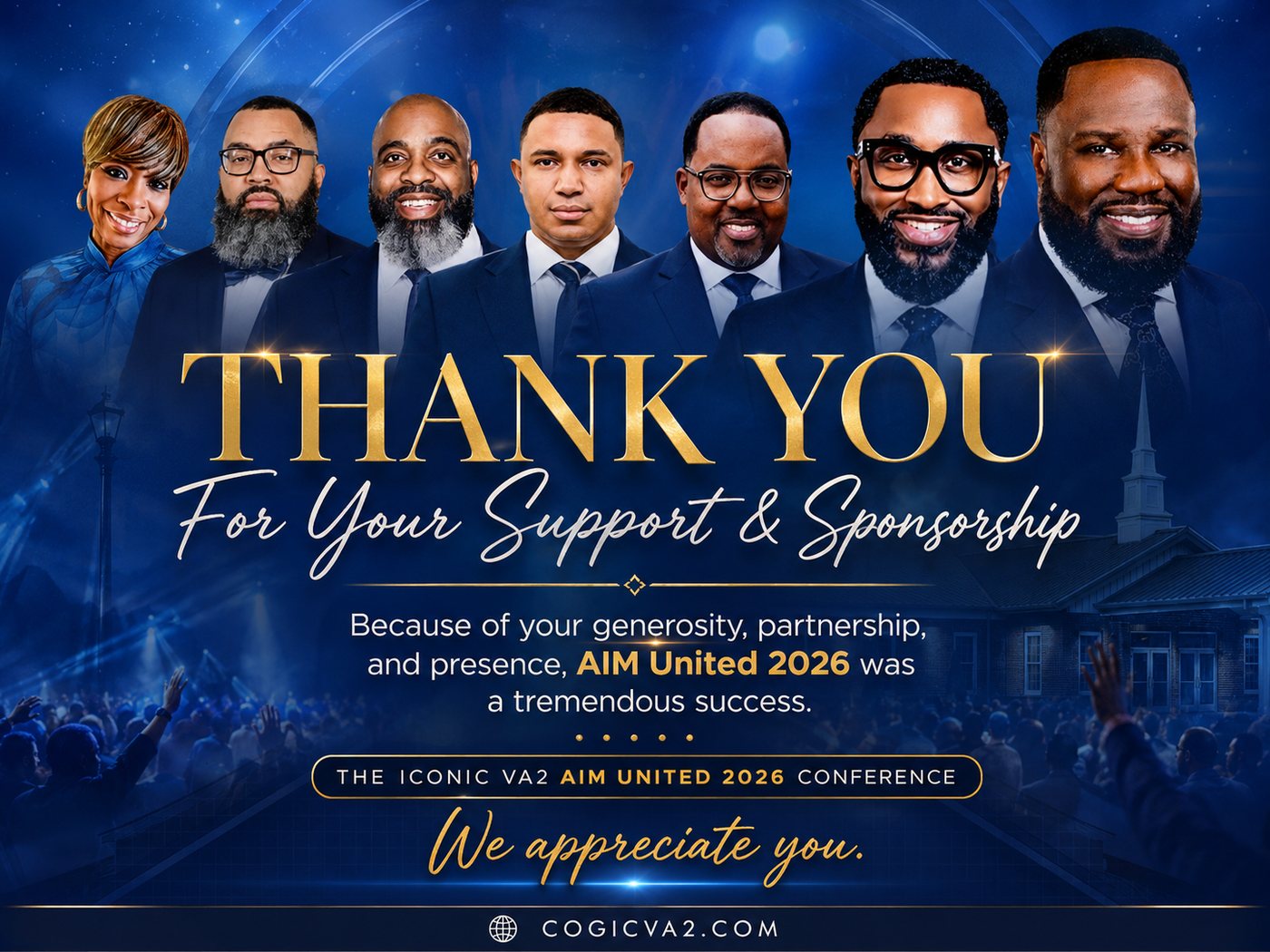 AIM United 2026 thank you graphic