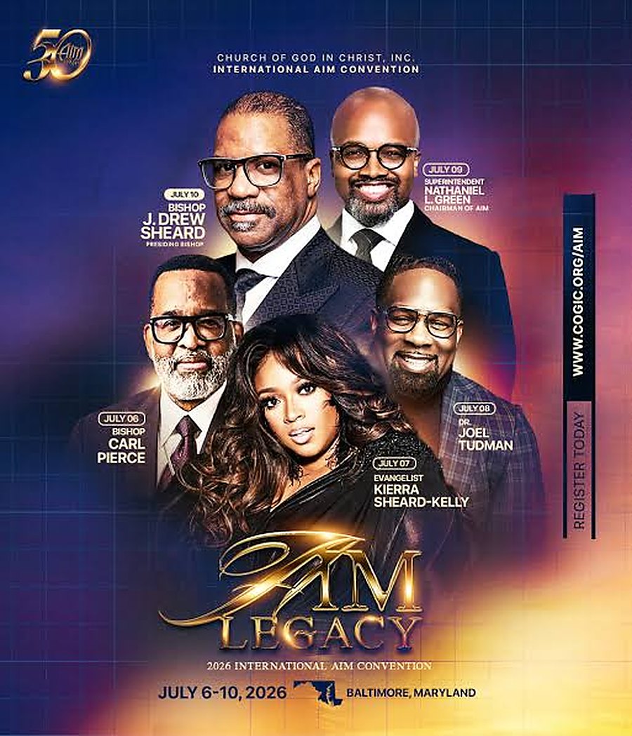 COGIC International AIM Convention AIM Legacy 2026 flyer